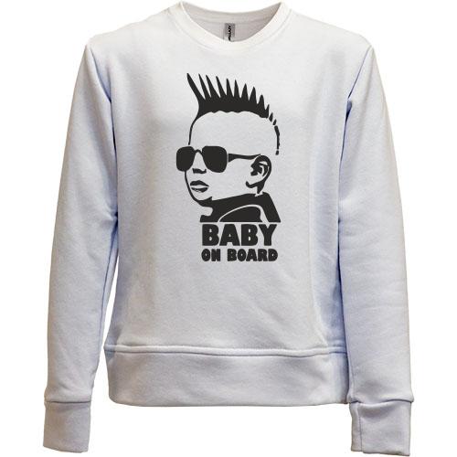 Дитячий світшот без начісу Baby on board