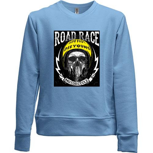 Детский свитшот без начеса Road Race