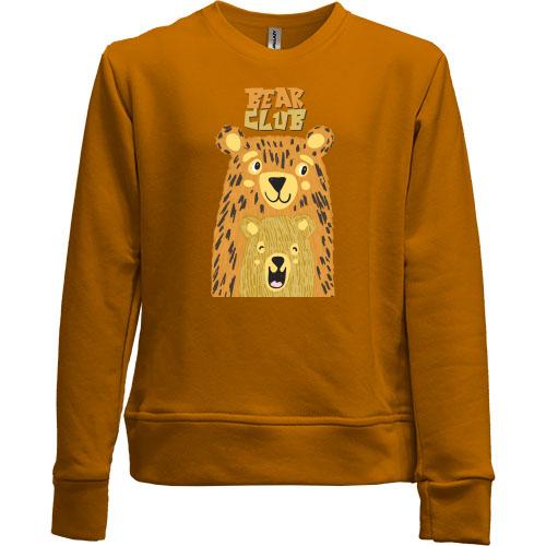 Детский свитшот без начеса Bear Club
