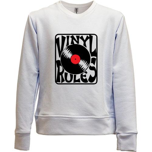 Дитячий світшот без начісу Vinyl Rules (2)