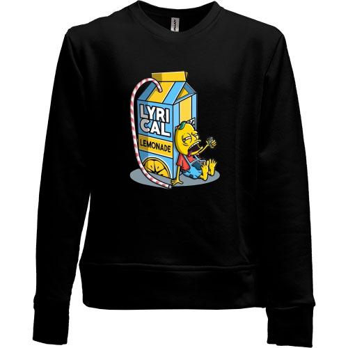 Детский свитшот без начеса Lyrical lemonade.