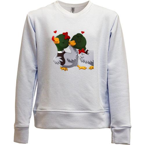 Дитячий світшот без начісу Duck couple