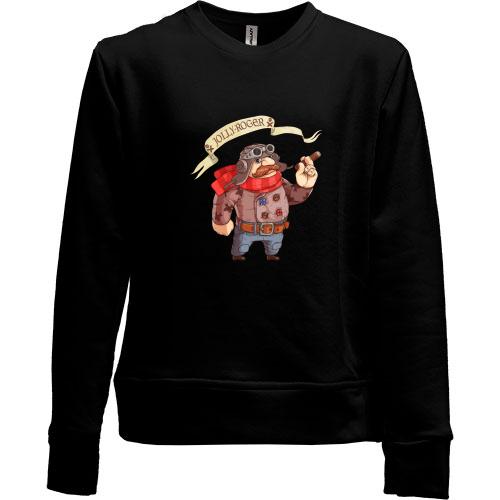 Детский свитшот без начеса Jolly roger
