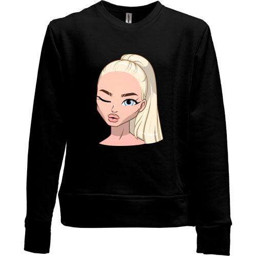 Дитячий світшот без начісу Art. Blonde wink