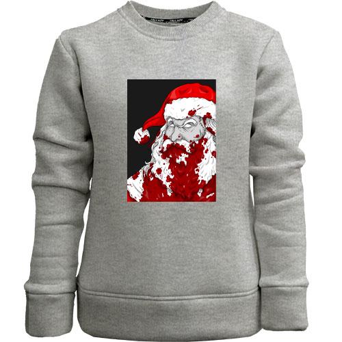 Детский свитшот без начеса Bloody Santa