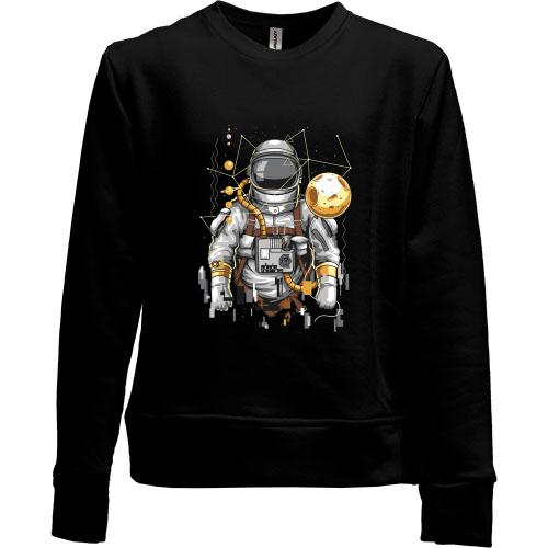 Детский свитшот без начеса Cosmonaut art