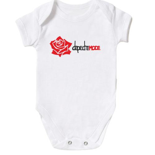 Детское боди Depeche Mode red Rose
