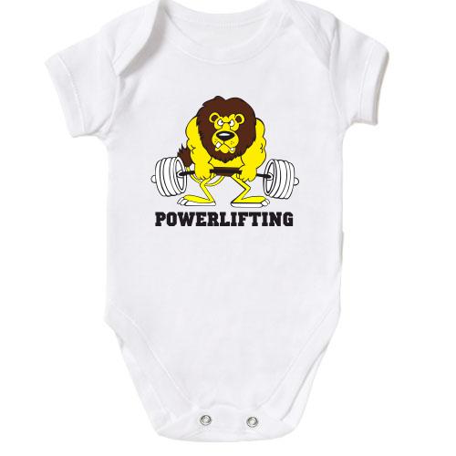 Детское боди Powerlifting lion