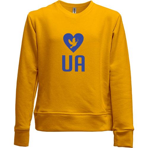 Дитячий світшот без начісу Love UA