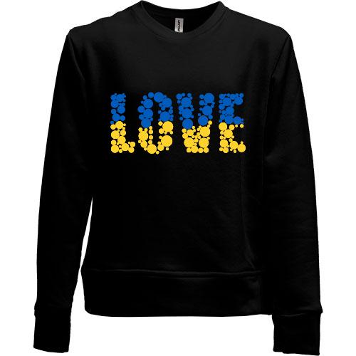 Детский свитшот без начеса Love & Live