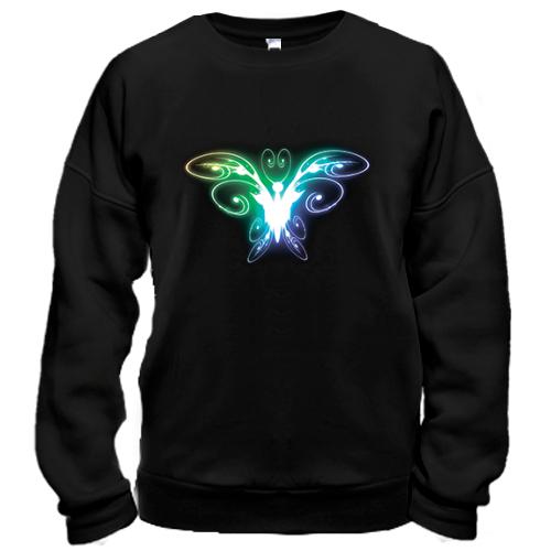 Свитшот со стилизованной бабочкой