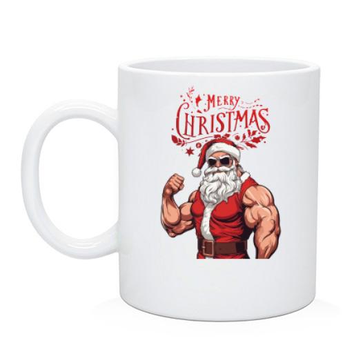 Чашка Крутой Санта - Merry Christmas (2)