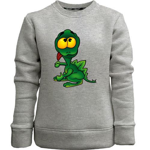 Детский свитшот без начеса Green Dragon
