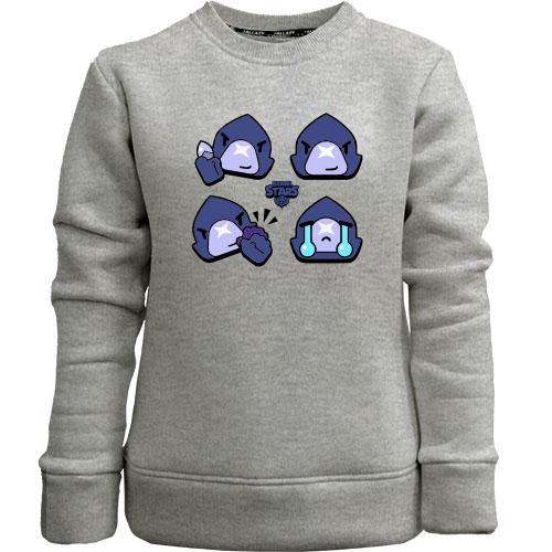Дитячий світшот без начісу Brawl Stars - Ворон