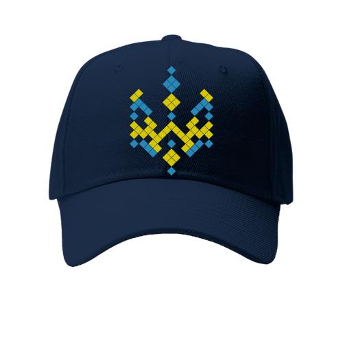 Дитяча кепка з піксельним гербом України (3)
