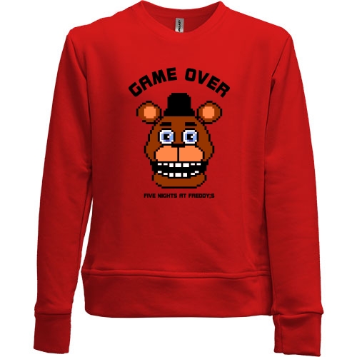 Детский свитшот без начеса FNAF Freddy Game Over