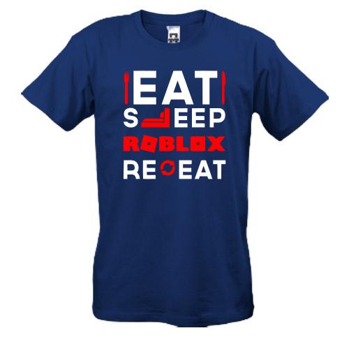 Футболка Eat Sleep Roblox Repeat