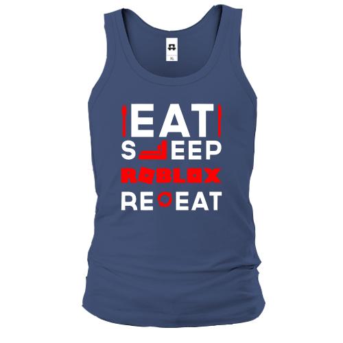 Майка Eat Sleep Roblox Repeat