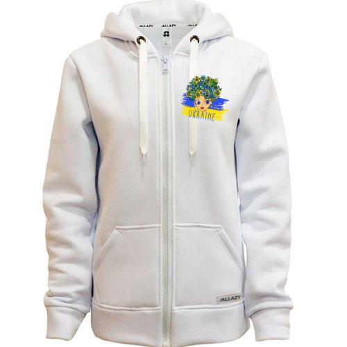 Толстовка на молнии Beauty Ukraine
