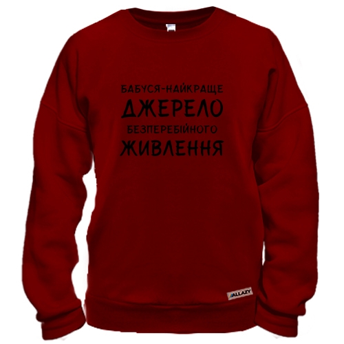 Світшот Бабуся - найкраще джерело безперебійного живлення