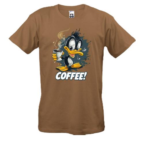 футболка Coffee з каченям