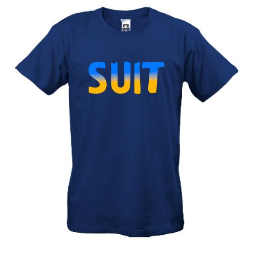 Футболка Suit (жовто-блакитний)