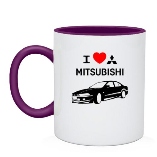 Чашка I love mitsubishi