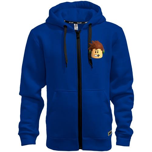 Толстовка на молнии Roblox face