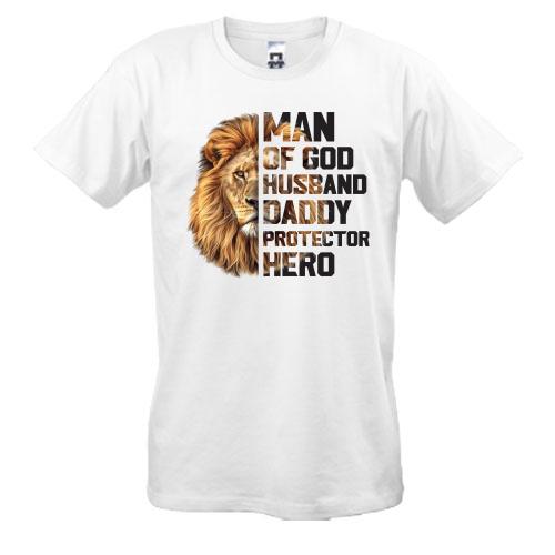 Футболка Man of God, Father and Husband