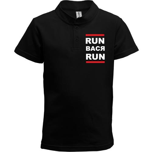 Детская футболка поло RUN ВАСЯ RUN