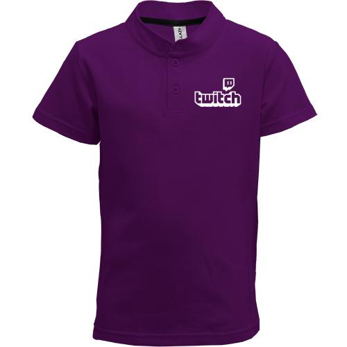 Дитяча футболка поло з логотипом twitch