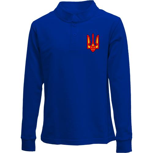 Дитячий лонгслів поло Супер Українець