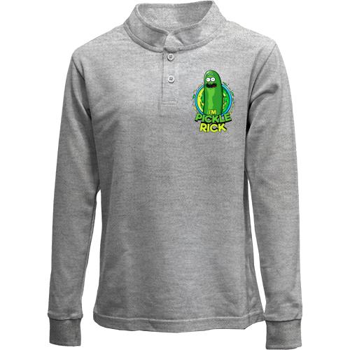 Дитячий лонгслів поло pickle Rick