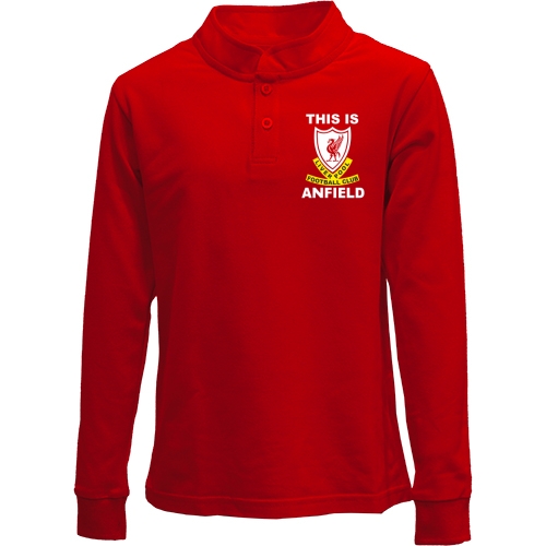 Дитячий лонгслів поло This Is Anfield