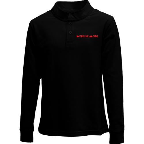 Дитячий лонгслів поло Depeche Mode inscription