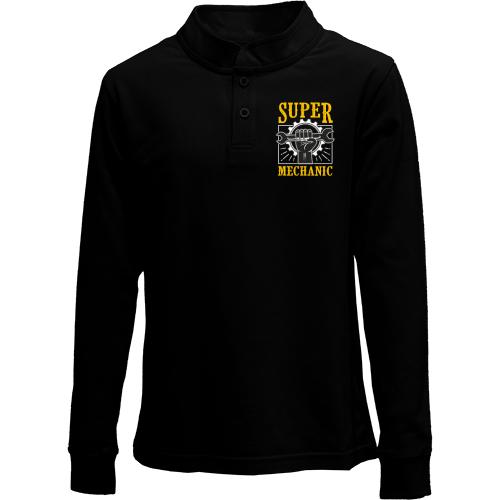 Дитячий лонгслів поло Super Mechanic Механік