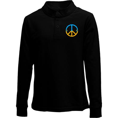 Дитячий лонгслів поло Peace Ukraine