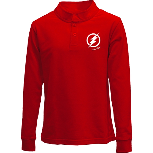 Детский лонгслив поло Flash