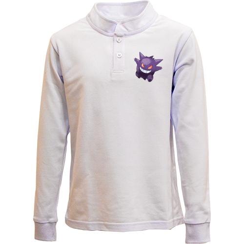 Детский лонгслив поло с покемоном Генгар (Gengar)