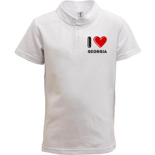 Детская футболка поло I love Georgia