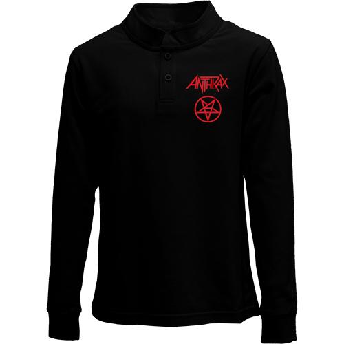 Дитячий лонгслів поло Anthrax із зіркою