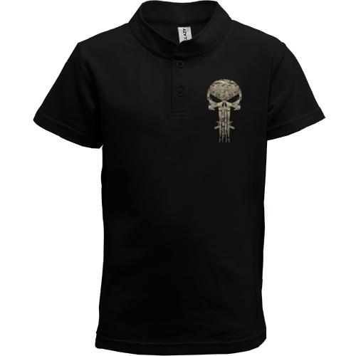 Детская футболка поло Punisher skull multicam