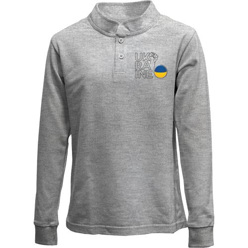 Дитячий лонгслів поло Ukraine Power