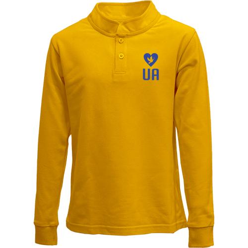 Дитячий лонгслів поло Love UA