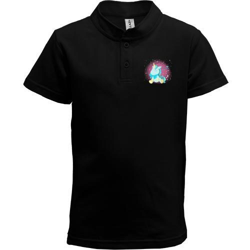 Детская футболка поло Baby unicorn blue
