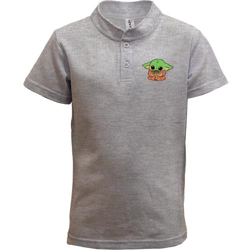 Детская футболка поло Baby Yoda.