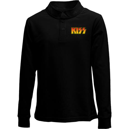 Дитячий лонгслів поло KISS logo