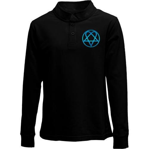 Дитячий лонгслів поло Blue Logo