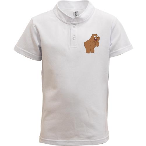 Детская футболка поло We bare bears Гризли
