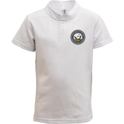 Детская футболка поло NAVY (logo big)